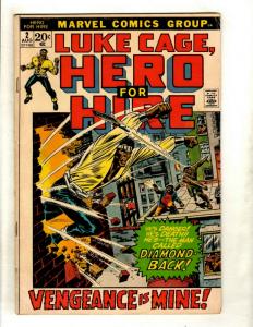 Luke Cage Hero For Hire # 2 FN Marvel Comic Book Harlem Copperhead Moriah NP9