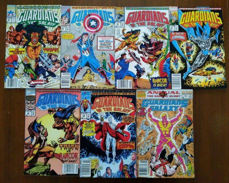 Guardians Of The Galaxy #19-24 & Annual #1 - Newsstand Lot Yondu Silver Surfer 