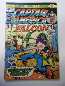 Captain America #163 (1973) VG/FN Condition indentions fc