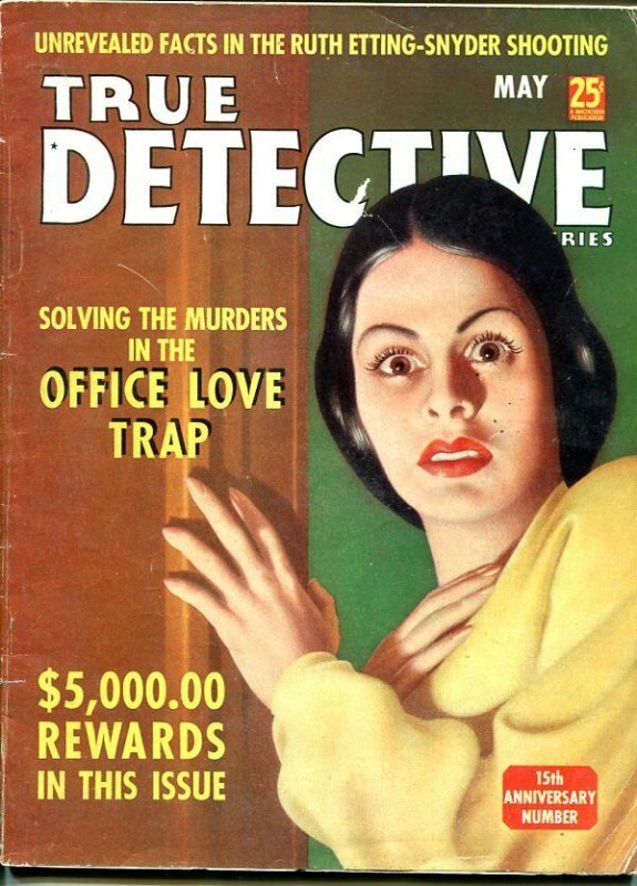 TRUE DETECTIVE MYSTERIES-MAY 1939-G/VG-HARD BOILED-MURDER-RAPE-POISON-N G/VG