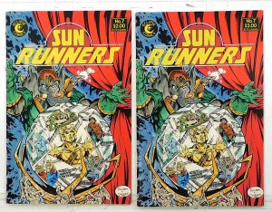 Sun Runners Lot of 2 #7 x2 (1985) Eclipse Comics 1st Print Comic Books
