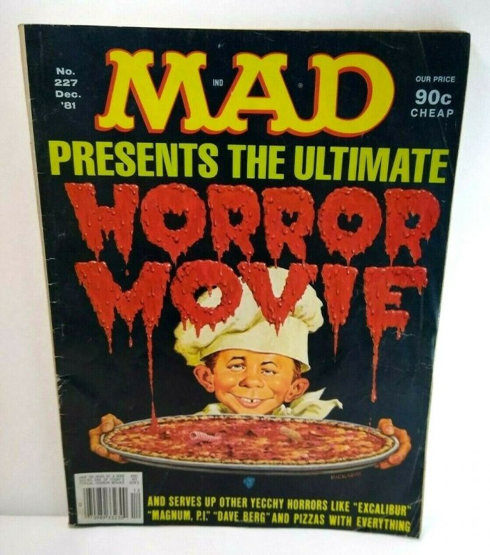 MAD Magazine Dec 1981 #227 Horror Movies Magnum PI Tom Selleck Spoofs Parody TV 