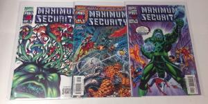 Maximum Security 1-3 Complete Near Mint Lot Set Run