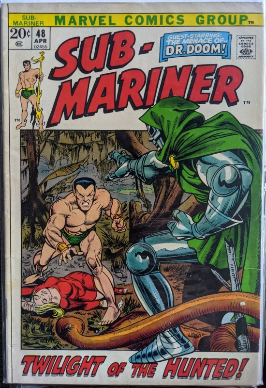 Sub-Mariner #48 (1972)DR. DOOM! HUGE FANTASTIC FOUR KEY!