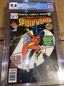 Spider-Woman 1 (1978), 1st Solo Title, New Origin, CGC Graded 9.4 