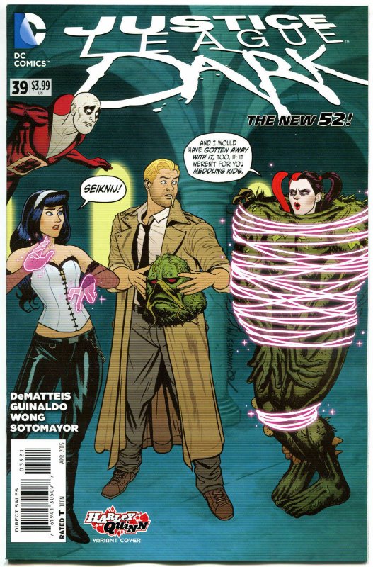 JUSTICE LEAGUE DARK #39, NM, Harley Quinn, 2011, New 52, Variant, Constantine