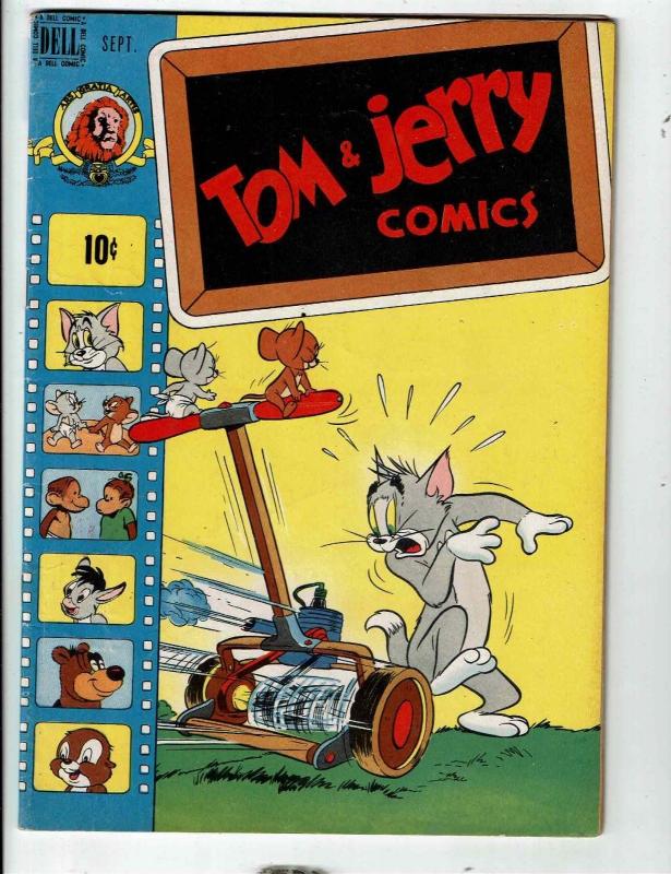 Tom & Jerry Comics # 62 FN Dell Comic Book Funny Animal Lawnmower JL1