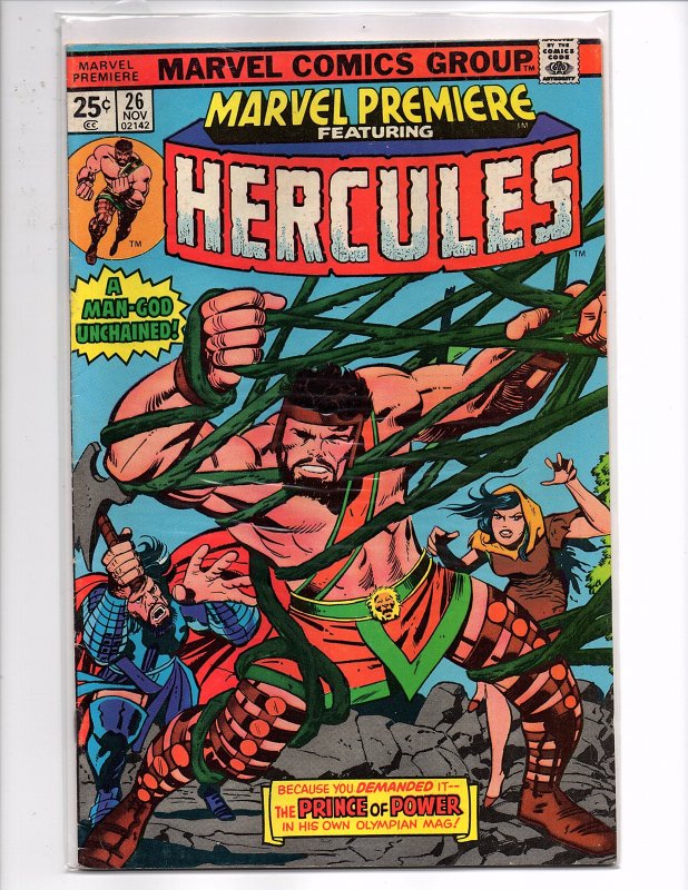 Marvel Comics (1975) Marvel Premiere #26 Hercules Jack Kirby Cover Art