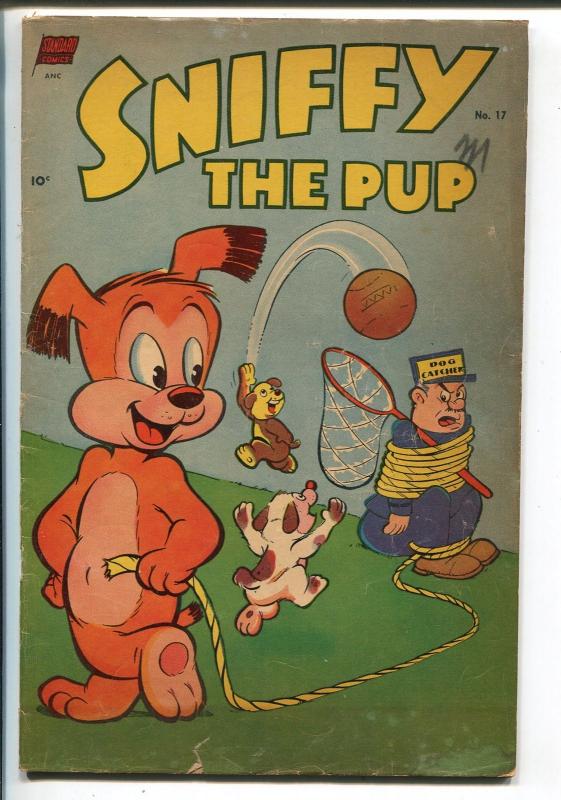 Sniffy the Pup #17 1953-Standard-dog catcher cover-FR