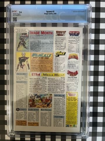 Spawn #2 - CGC 9.6 - 1st App Violator ! 2nd App Spawn