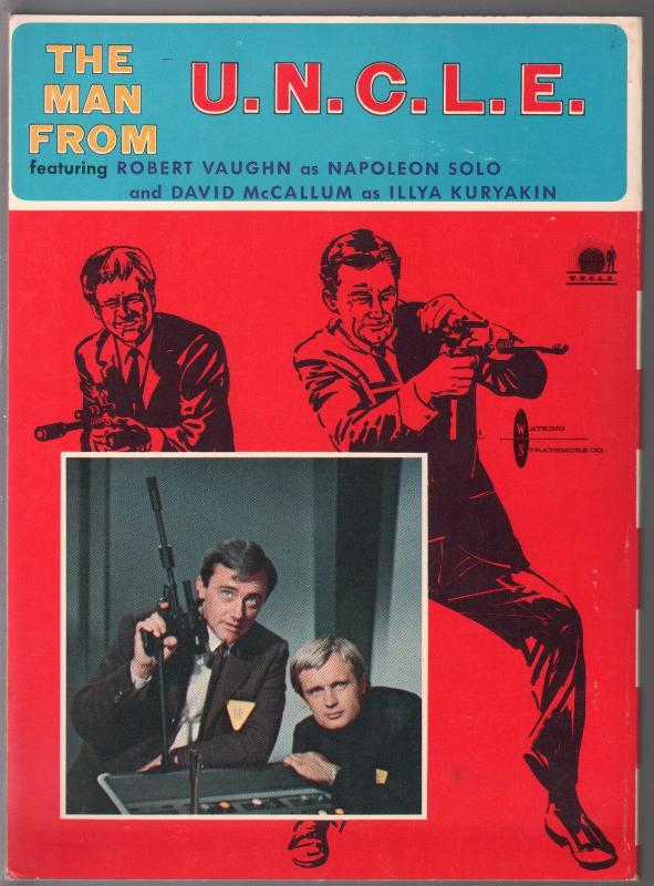 Man From U.N.C.L.E. Coloring Book #1855-4-Robert Vauvhn-David McCallum-FN-