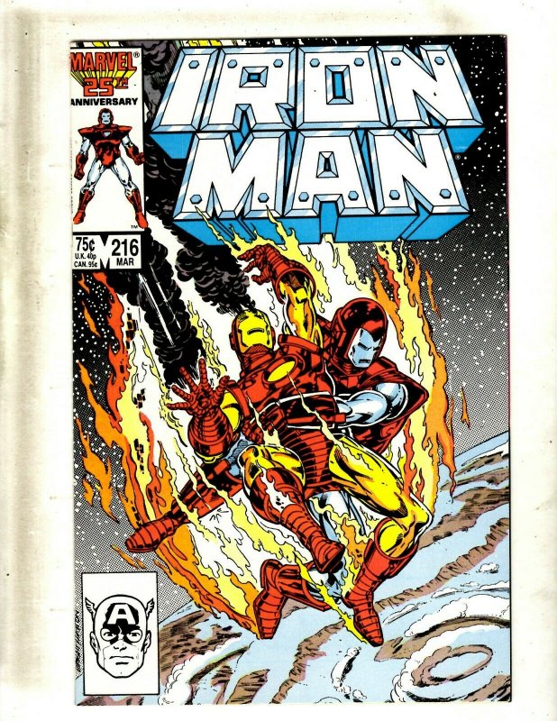 Lot of 12 Iron Man Comics #216 217 219 220 221 222 223 224 225 226 227 229 GB2
