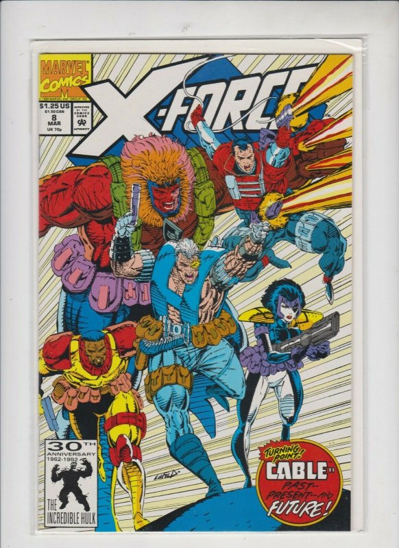 X-FORCE #8 1991  MARVEL  / UNREAD,  / HIGH GRADE