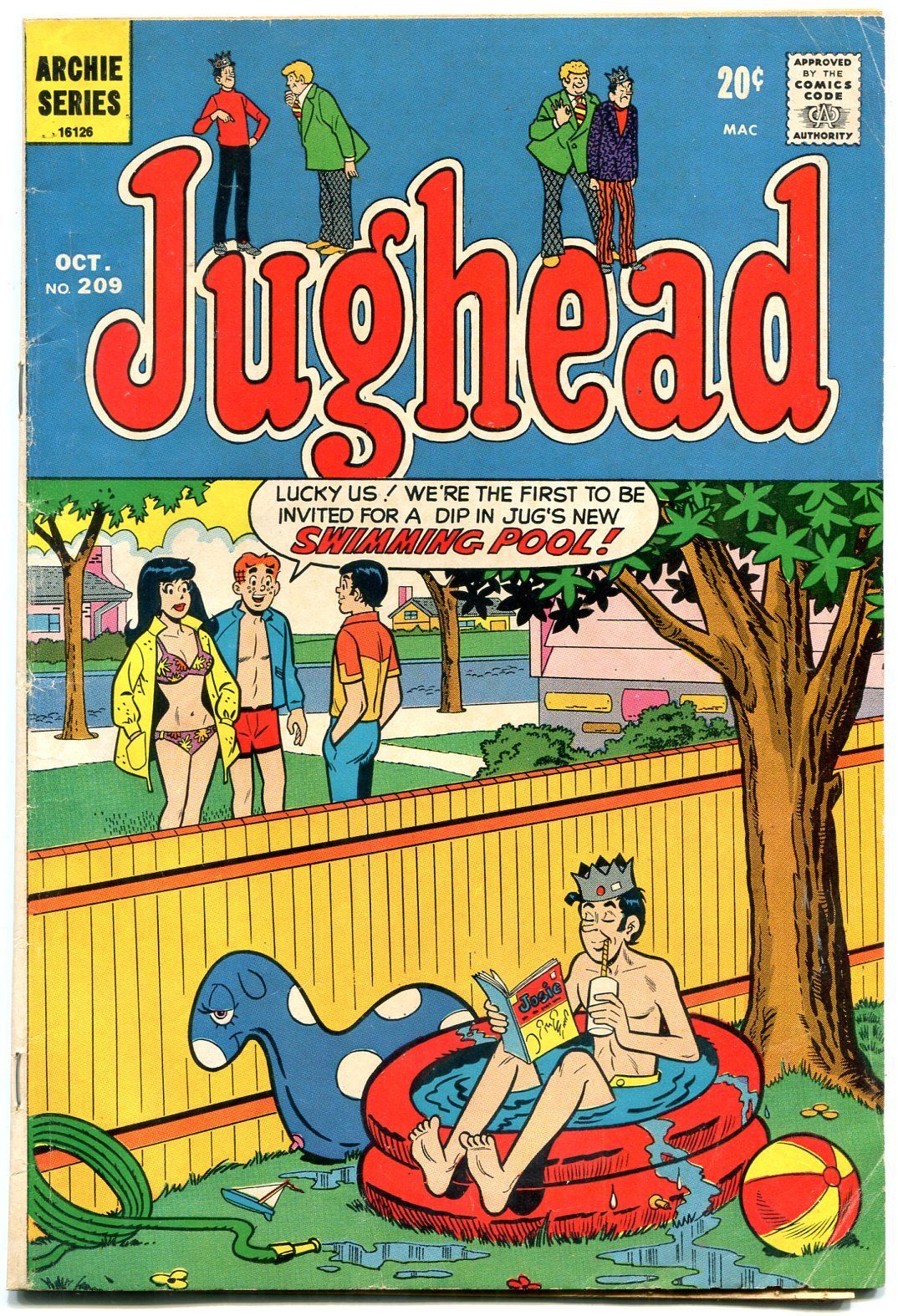 Jughead Comics Archie Betty Veronica Josie Comic On Cover VG Comic Books