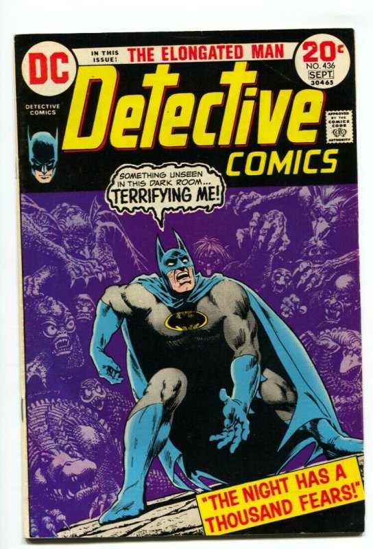 DETECTIVE COMICS #436 1973 BATMAN ELONGATED MAN GIORDAN FN+