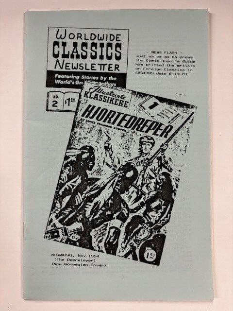 WORLDWIDE CLASSICS NEWSLETTER 2 ILLUSTRATED! Blue color covers