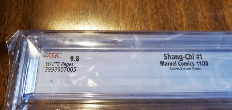 Shang-chi #1 Arthur Adams Variant 1:50 2020 CGC 9.8