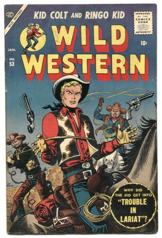 Wild Western #53 1957- Atlas comics- Kid Colt FN+