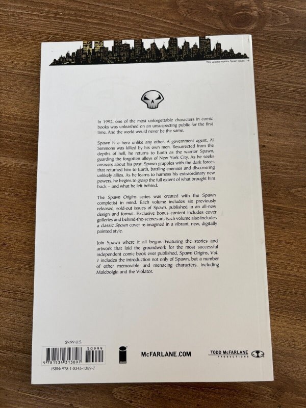 Spawn Origins Collection Vol. # 1 TPB Graphic Novel Comic Book 18 J288