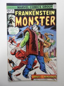The Frankenstein Monster #16 (1975) VG Condition! MVS intact! 1/2 in tear bc
