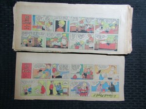 1966 HI AND LOIS Browne & Walker 15x6 Newspaper Comic Strip LOT F of 12 VG/VG+