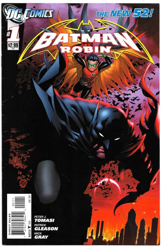 BATMAN and ROBIN #1 & 2   (2011 series) 9.0 VF/NM  NEW 52  • Bruce & Son Damian