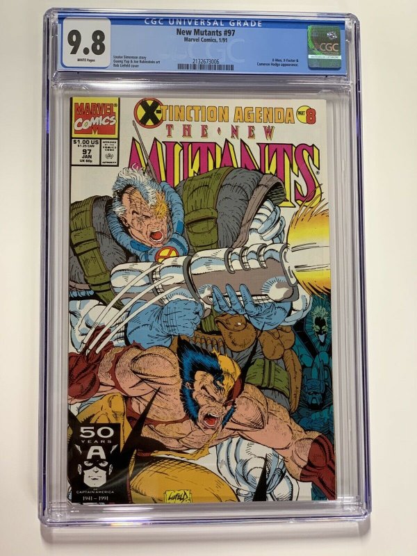 New Mutants 97 Cgc 9.8 White Pages Marvel X-men 006