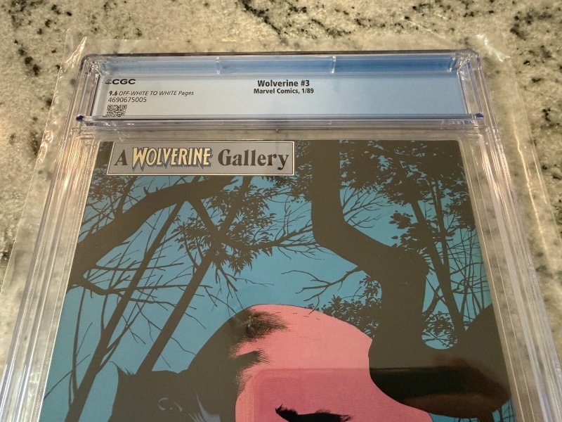 Wolverine # 3 CGC Graded 9.6 Marvel Comic Book Hulk Silver Samurai X-Men JH24