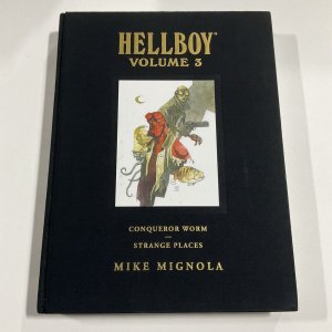 Hellboy Volume 3 Conqueror Work Strange Places Hardcover Signed Gary Gianni Dark