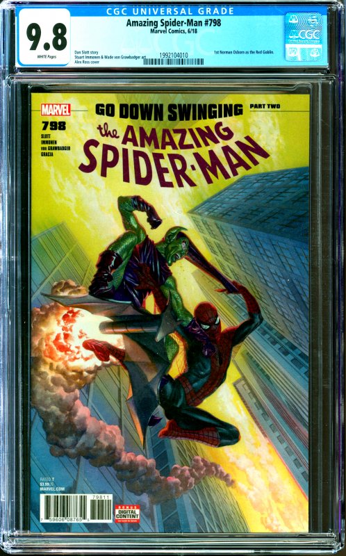 Amazing Spider-Man #798 CGC Graded 9.8 1st Norman Osborn as the Red Goblin