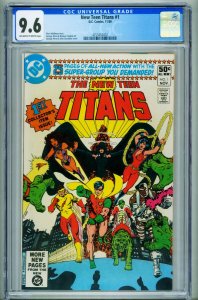 The New Teen Titans #1 CGC 9.6 First issue comic book-1980 4253452002