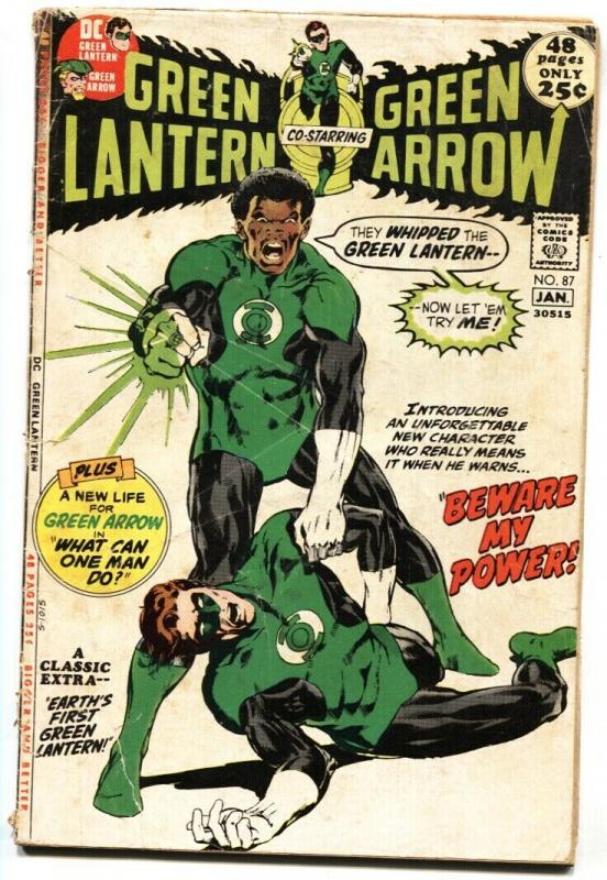 Green Lantern #87 comic book 1st John Stewart-neal Adam G-