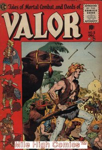 VALOR  (1955 Series)  (EC COMICS) #5 Very Good Comics Book