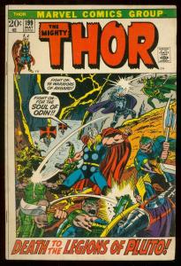 THOR #199 1972 MARVEL COMICS LEGIONS OF PLUTO BUSCEMA VG