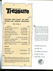 Treasure Adventure #1 1960-1st issue-Pancho Villa-Caribbean Treasure Map-VF 