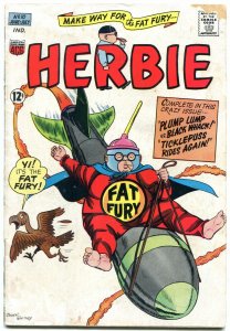 HERBIE COMICS #10 1965-WILD ROCKET COVER-FAT FURY-ACG G/VG