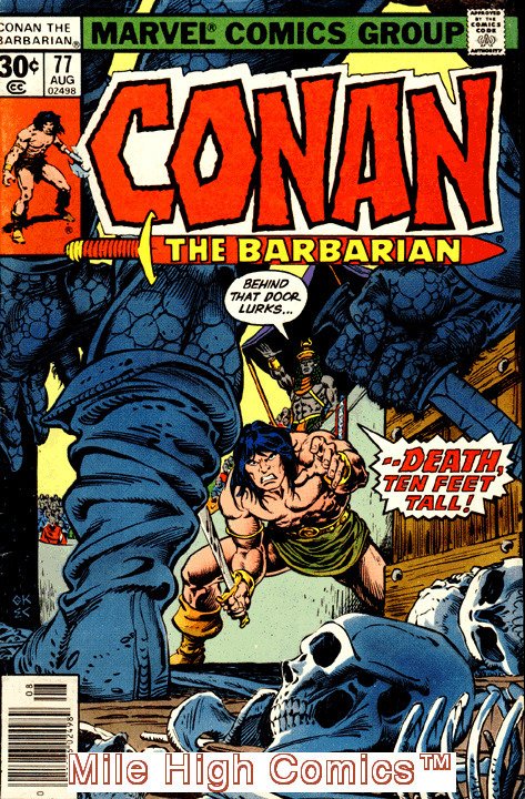 CONAN  (1970 Series)  (CONAN THE BARBARIAN) (MARVEL) #77 Near Mint Comics Book