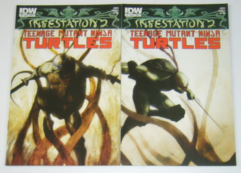 Infestation 2: Teenage Mutant Ninja Turtles #1-2 VF/NM complete series - TMNT  A