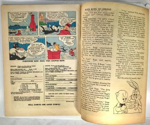 LOONEY TUNES MERRIE MELODIES Bugs Bunny Comic 101 — 1950 Dell Comics 52 Pages 