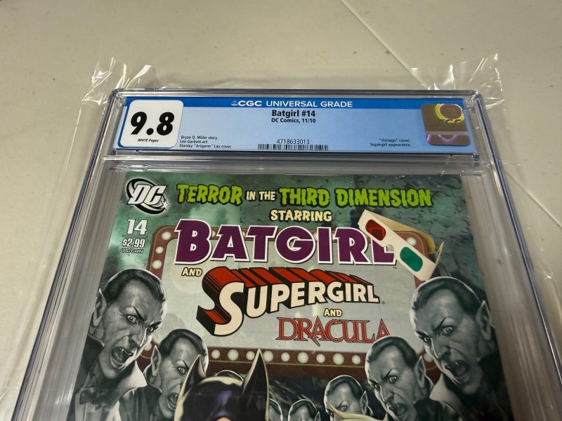 Batgirl # 14 CGC Graded 9.8 DC Comic Book Artgerm Lau Cover Art 2010 JH30