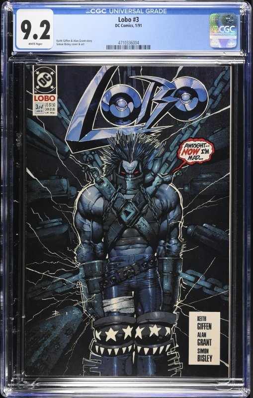 (1990) LOBO #1 CGC 9.4 #2 9.4 #3 9.2 #4 9.4 MINI SERIES! SIMON BISLEY ART!