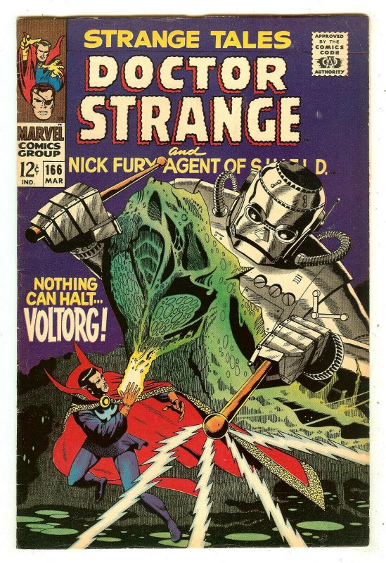 Strange Tales 166   Robot cover   Steranko