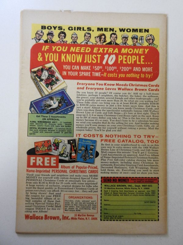 Captain America #105 (1968) VG Condition moisture stain