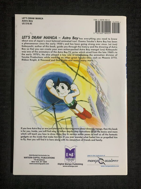 2004 LET'S DRAW MANGA Astro Boy by Junji Kobayashi SC FVF 7.0 1st DMP
