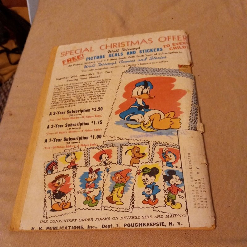 WALT DISNEY'S COMICS & STORIES #64 1946 DELL GOLDEN AGE COMIC CARL BARKS ART...