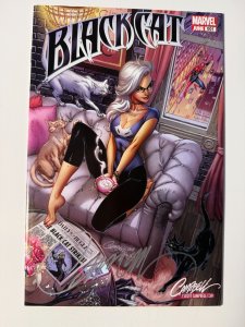 Black Cat #1 Campbell Cover B (2019) Signed by Campbell with COA!