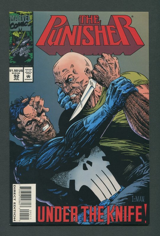 Punisher #92 / 9.4 NM - 9.6 NM+  Newsstand  July 1994