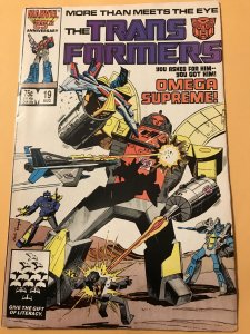 The Transformers #19 : Marvel 8/86 Gd/VG; Omega Supreme