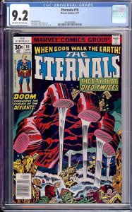 Eternals #10 (1977, Marvel Comics) CGC 9.2