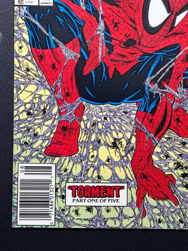 Spider-Man #1 Newsstand (1990) McFarlane Iconic Art Cvr VF/NM!